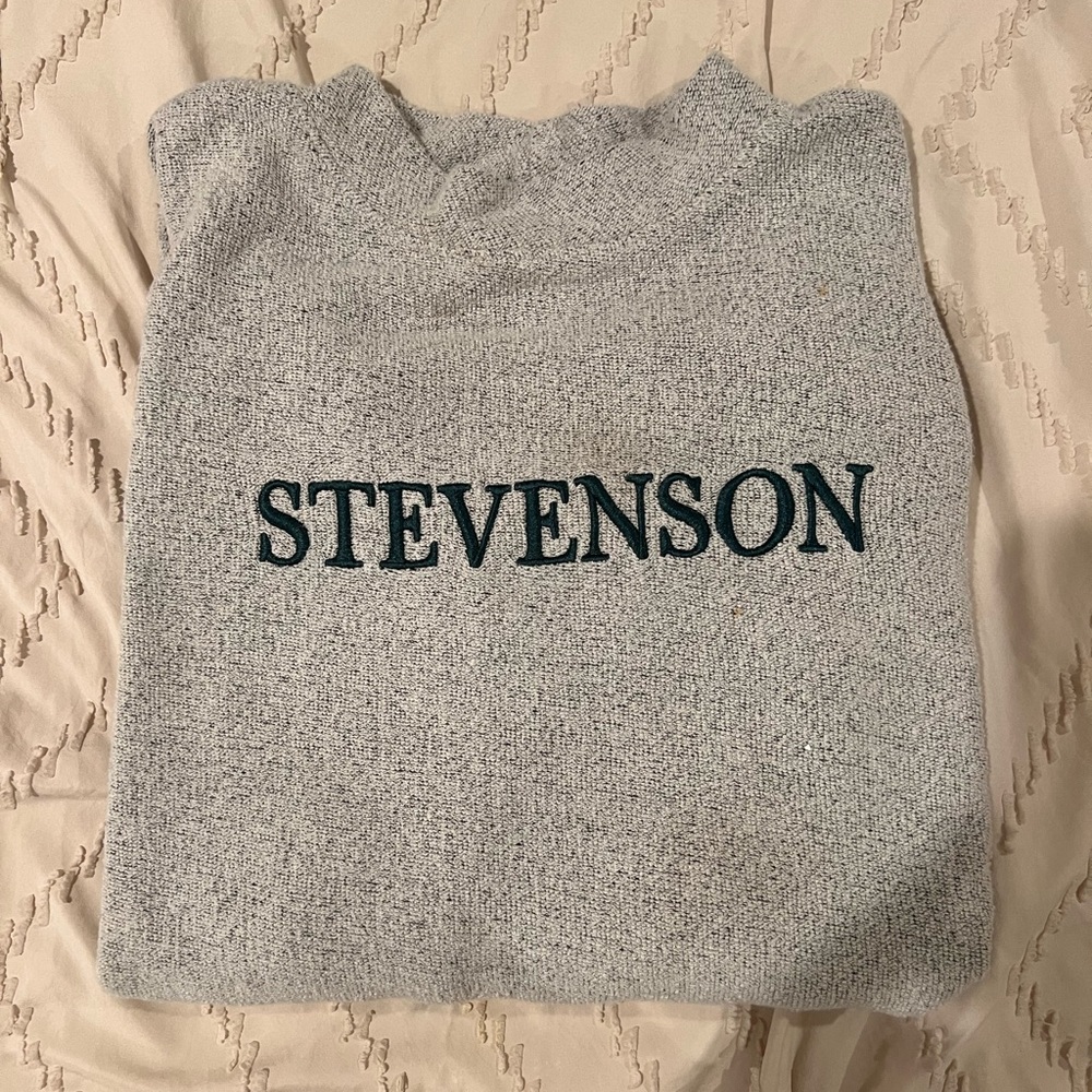 Knit Stevenson University Mock Neck Pullover!
